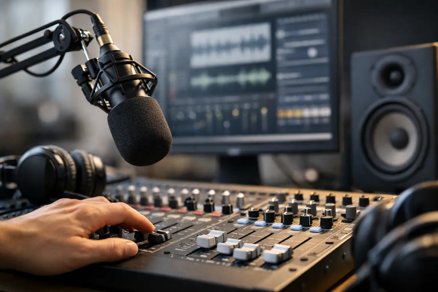 Mezcla de audio para podcast bien hecha