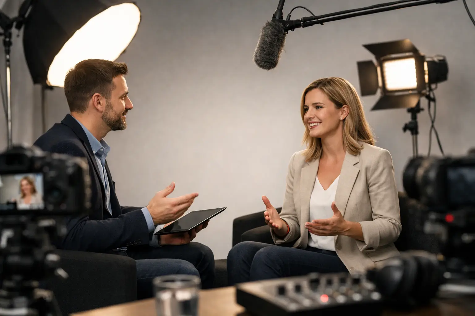 Cómo grabar entrevistas en estudio con nivel pro