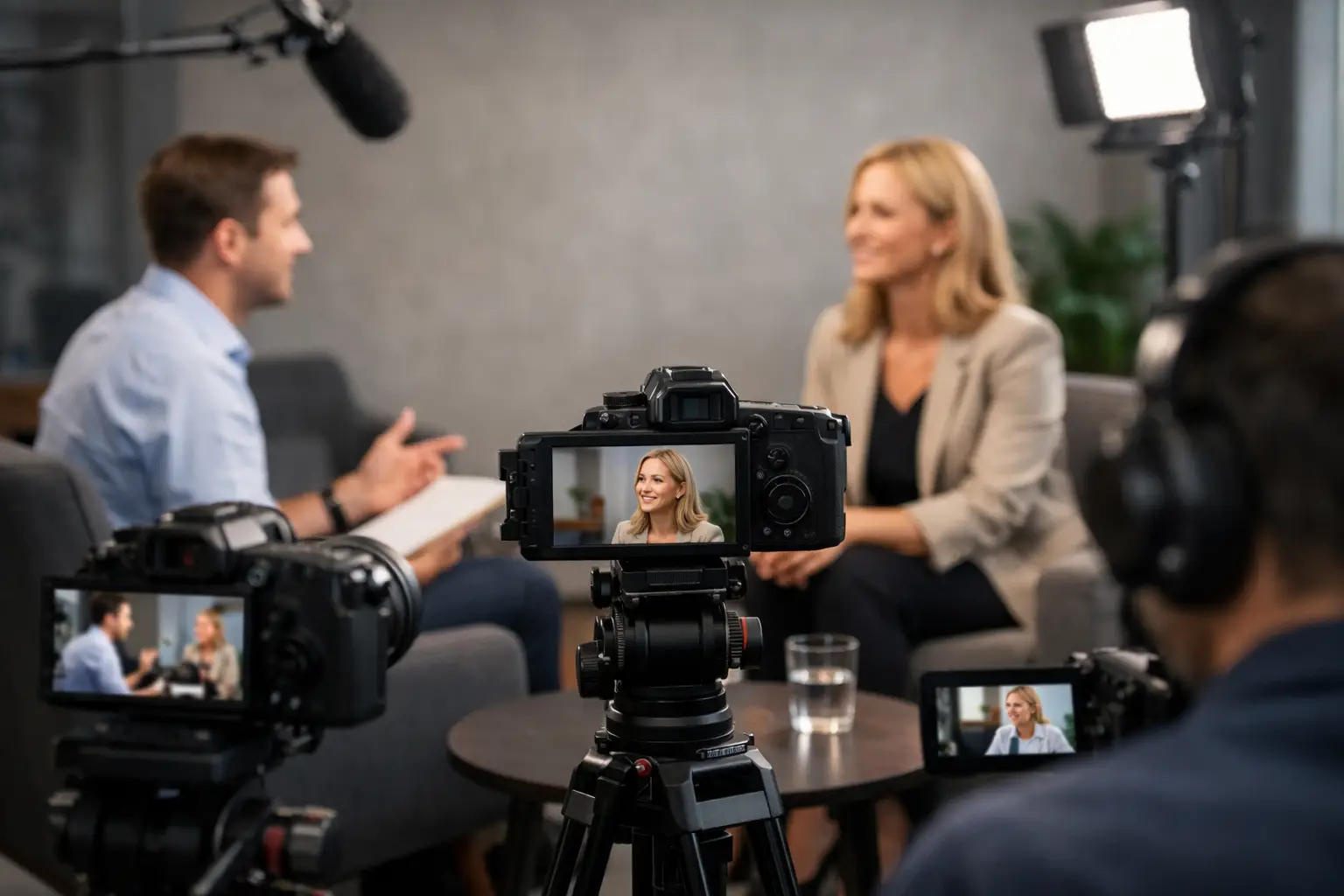 Cómo grabar entrevistas multicámara profesionales