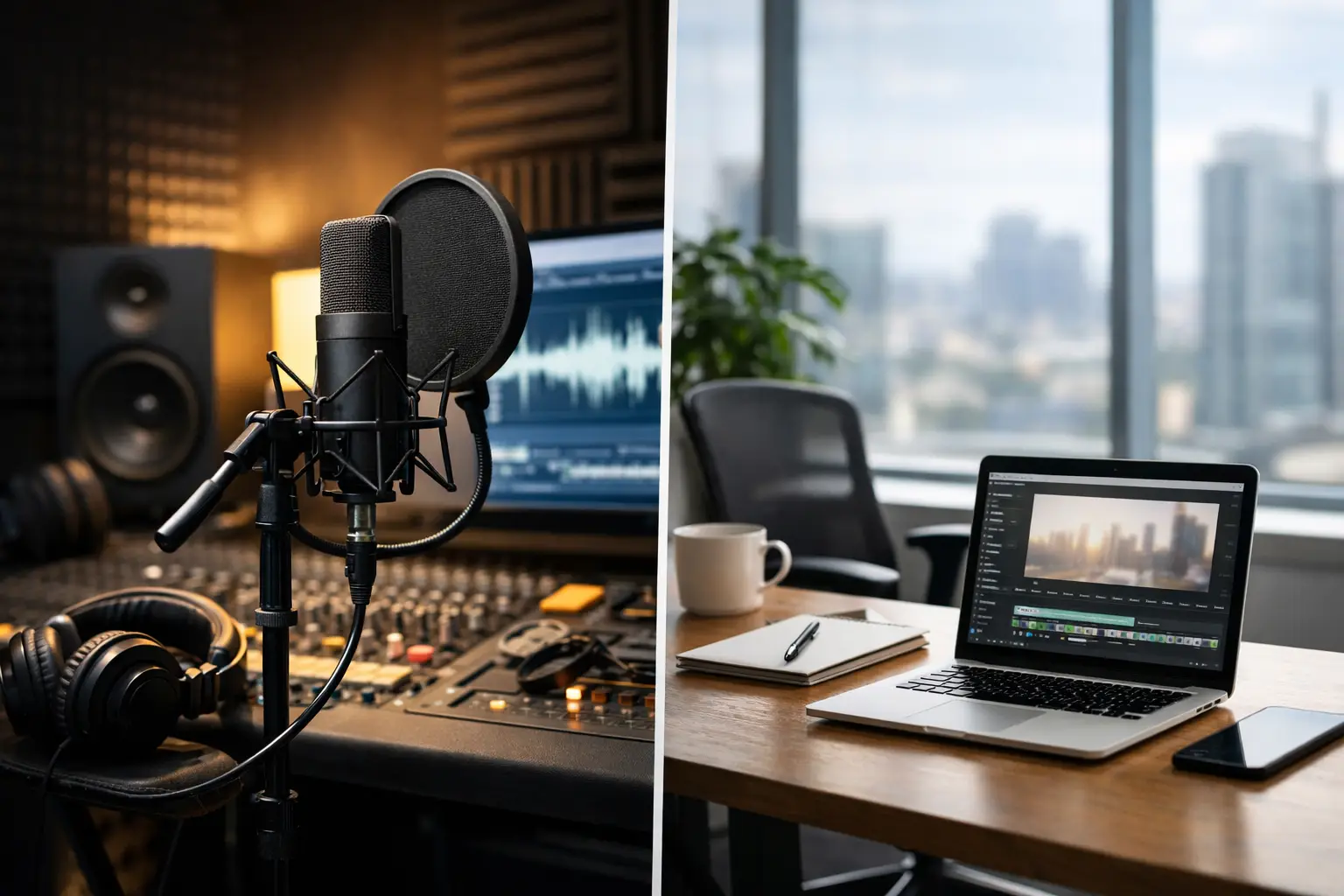 Estudio acústico vs oficina: ¿dónde grabar?