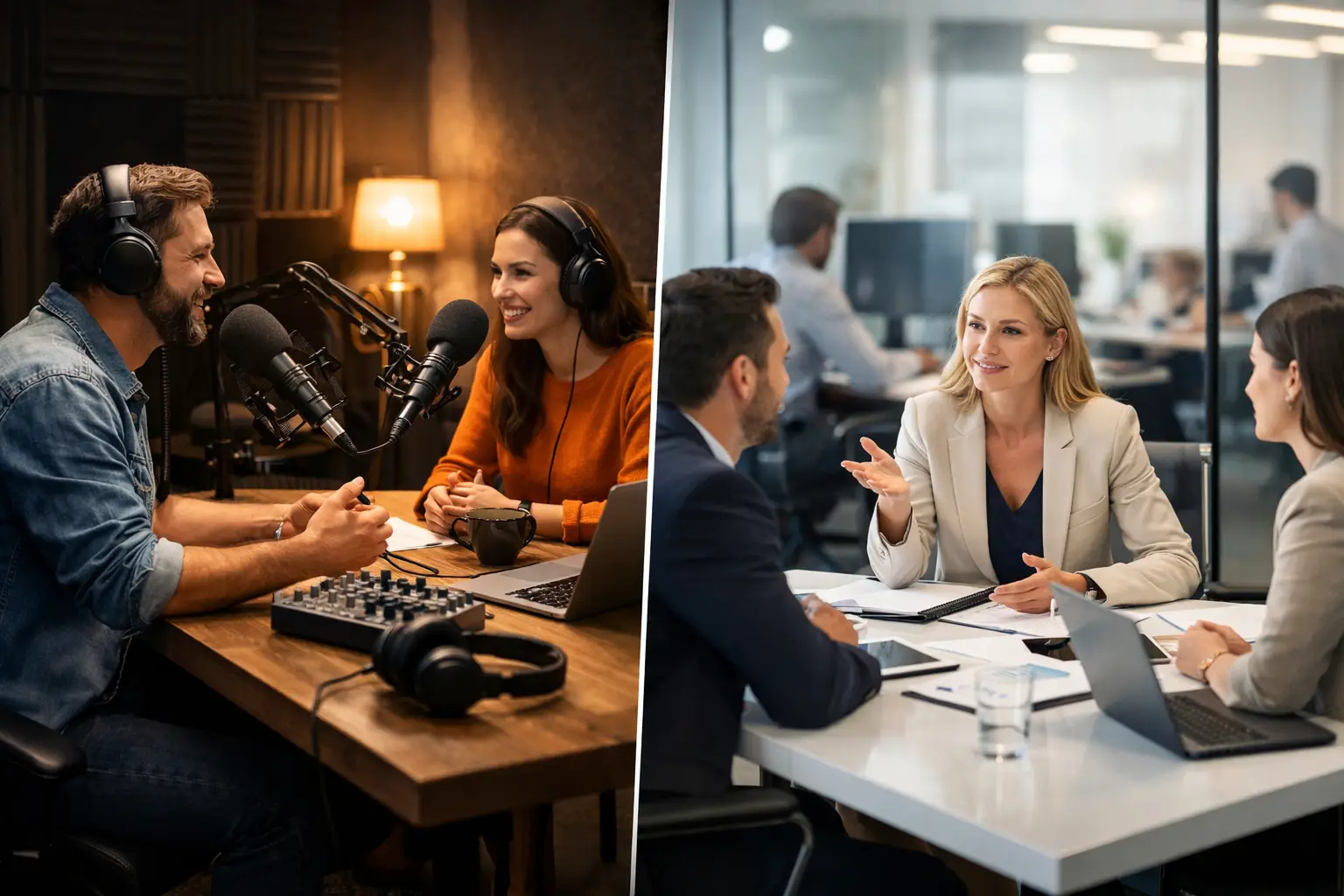 Estudio de podcast versus agencia: qué conviene